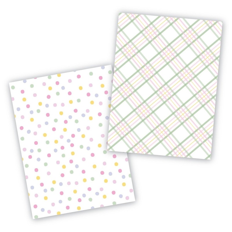Pastels Cookie Backer - Food Safe, Double Sided 3.75" x 5"