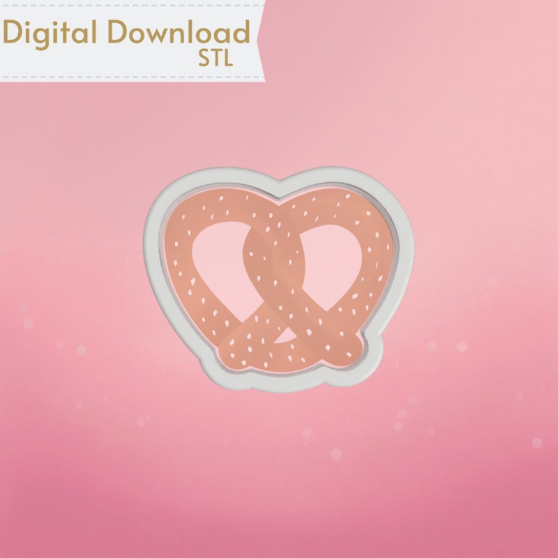 Pretzel Cookie Cutter STL
