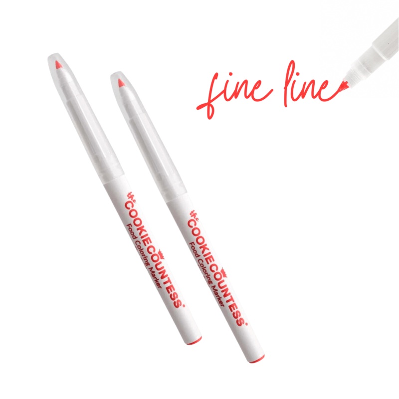 Red Fine Tip Food Marker - 2 Pack