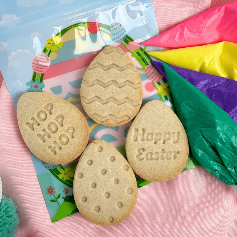 Small Egg Cookie Cutter and Easter Stamps