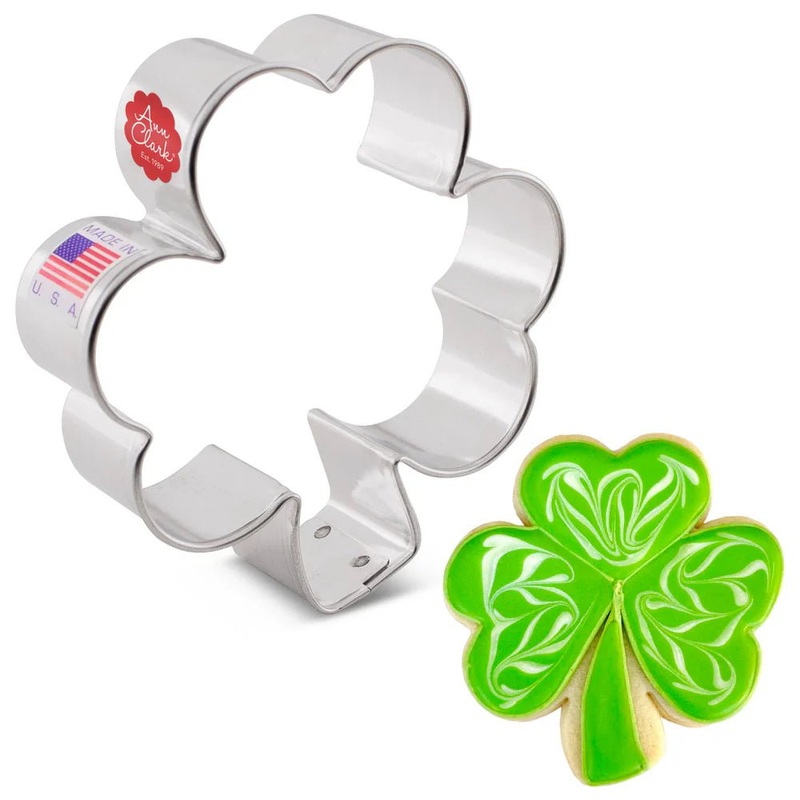 Small Shamrock Cookie Cutter, 3.25"