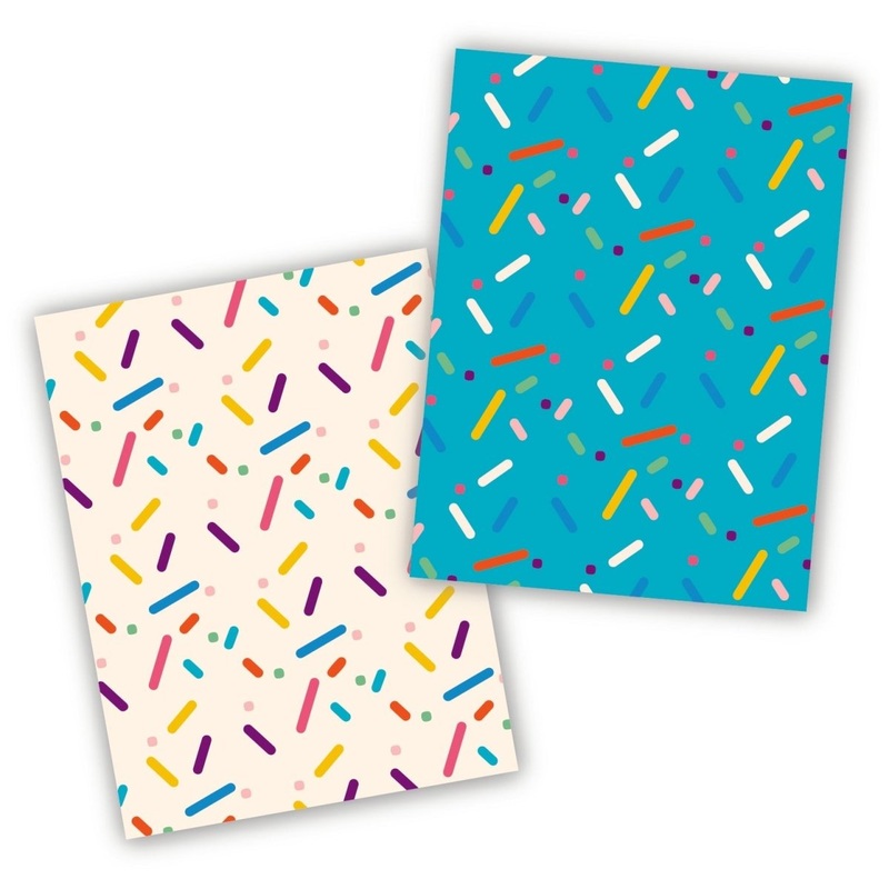 Sprinkles Cookie Backer - Food Safe, Double Sided 3.75" x 5"