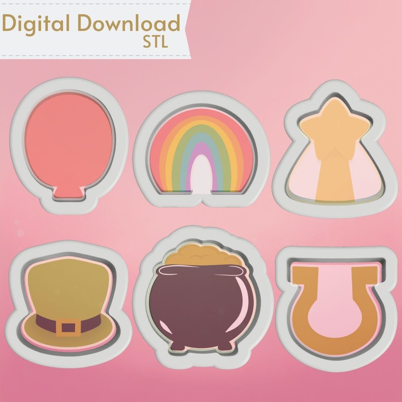 St. Patrick's Mini Cookie Cutter Set STL