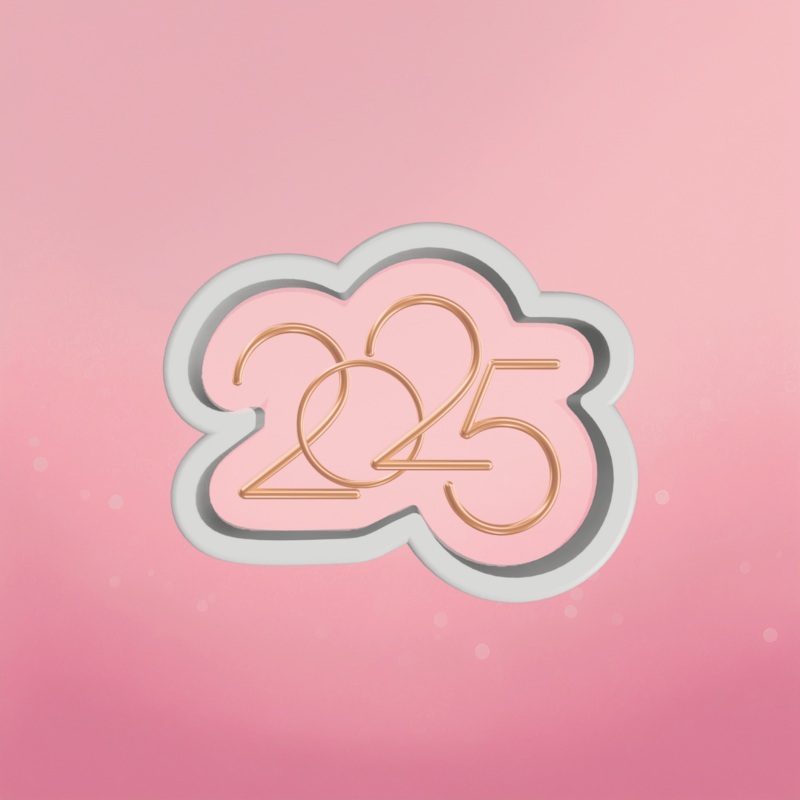 Thin 2025 Cookie Cutter