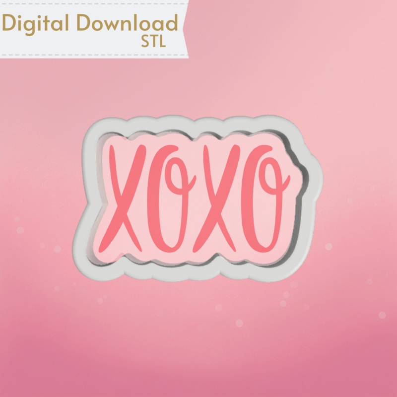 XOXO Cookie Cutter STL