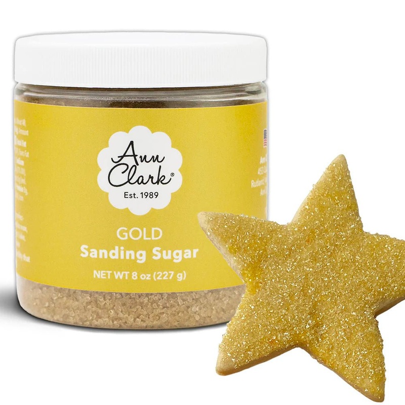 Ann Clark Gold Sanding Sugar 8oz.