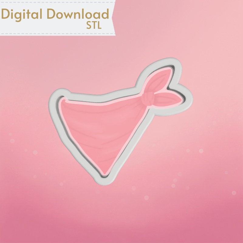Bandana Cookie Cutter STL