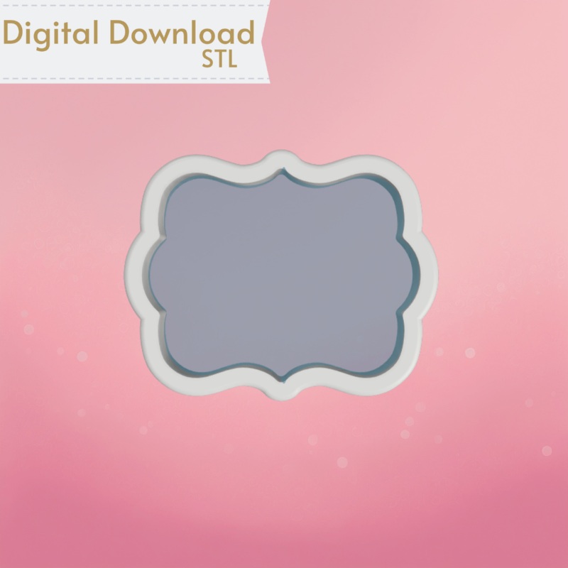 Bristol Plaque Cookie Cutter STL