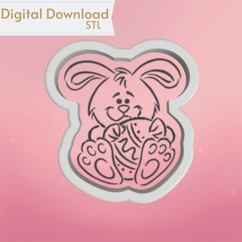 Bunny and Egg-PYO Cookie Cutter STL