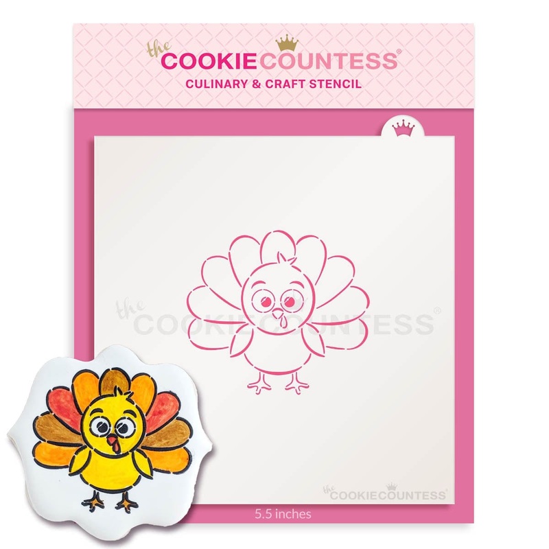 Cute Turkey PYO Stencil