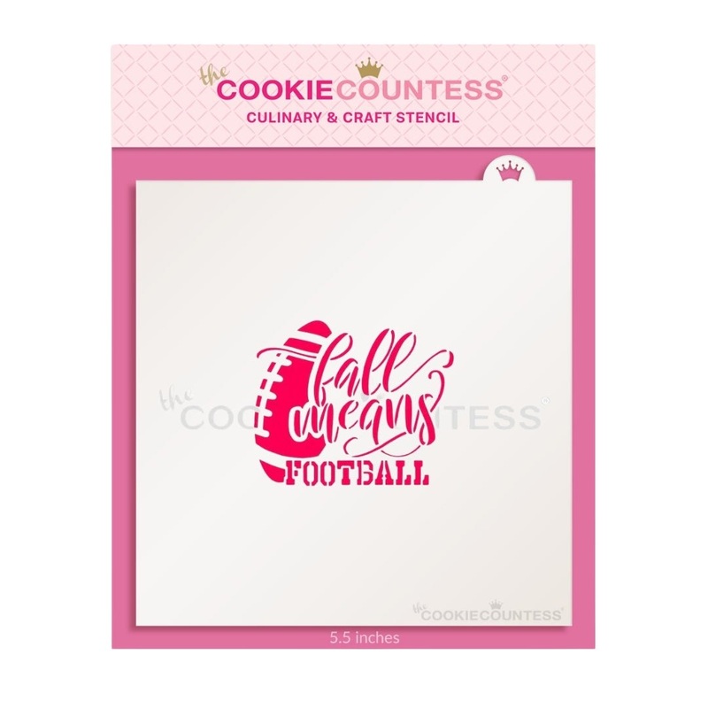 Fall Means Football Stencil