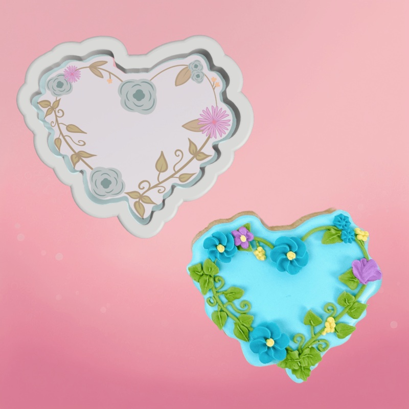 Floral Heart Cookie Cutter