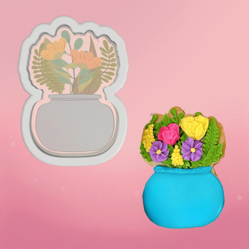 Flower Vase Cookie Cutter