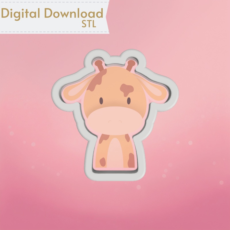 Giraffe Cookie Cutter STL