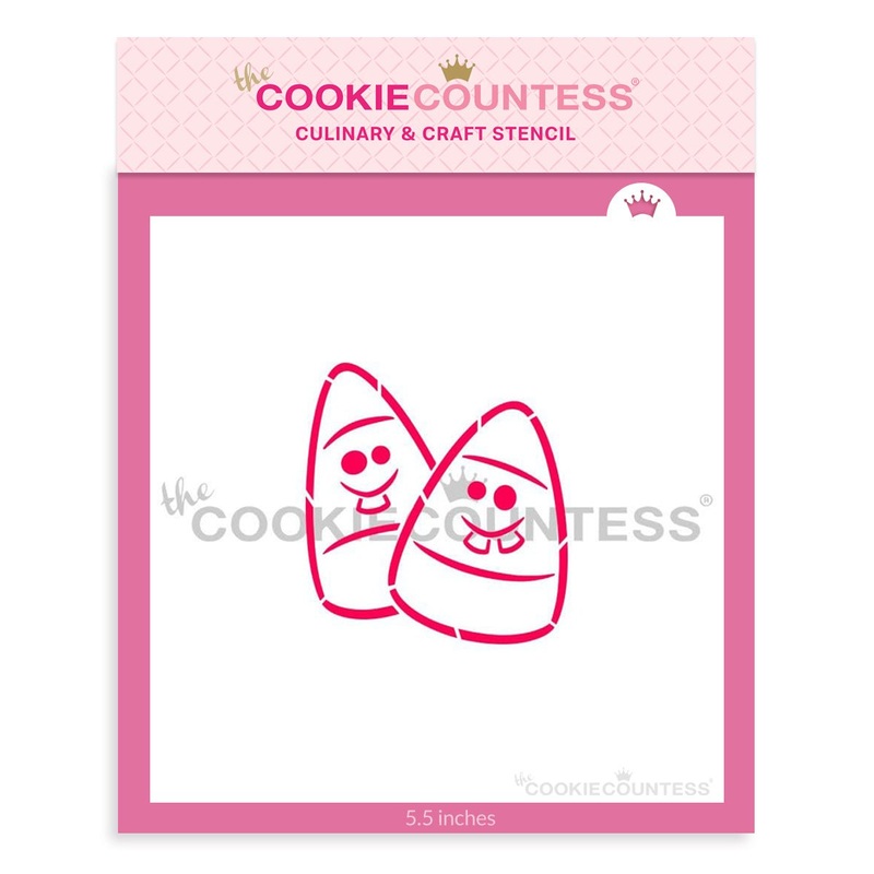 Goofy Candy Corn Stencil - Drawn by Krista