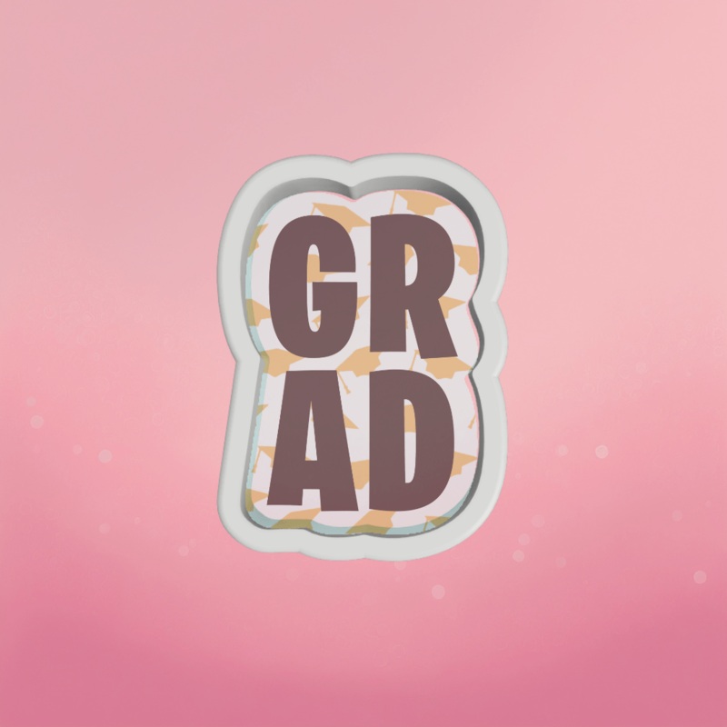 GRAD Plaque Cookie Cutter