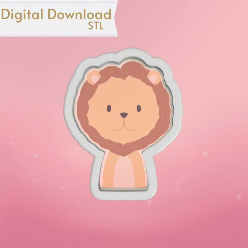 Lion Cookie Cutter STL