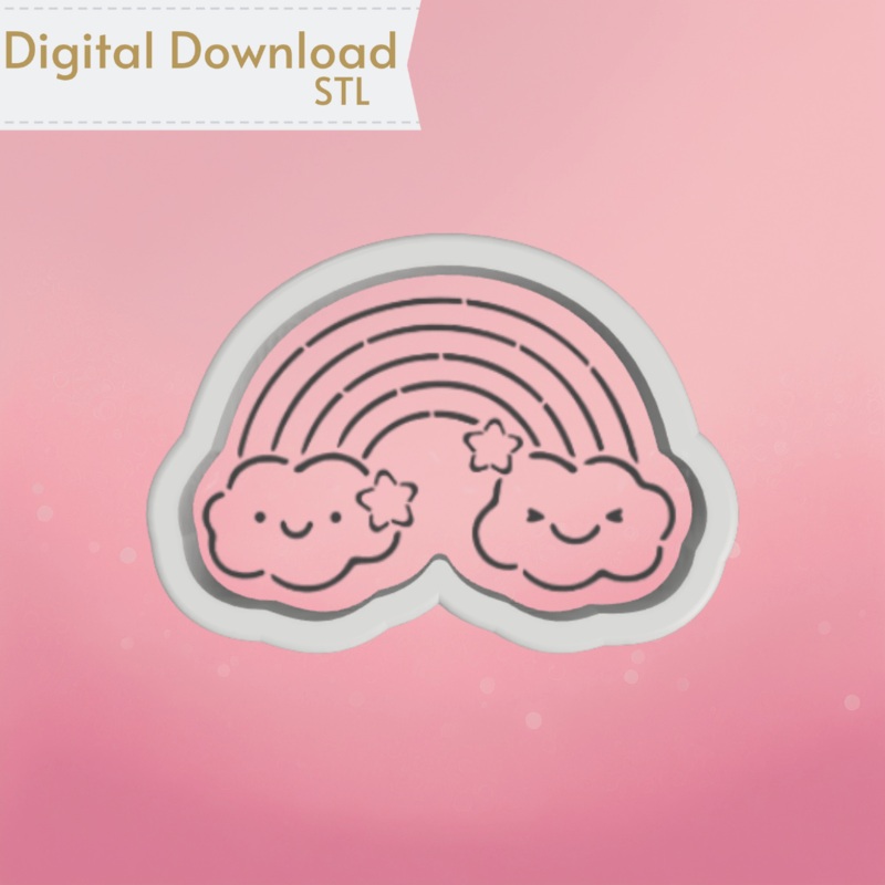 Rainbow-PYO Cookie Cutter STL
