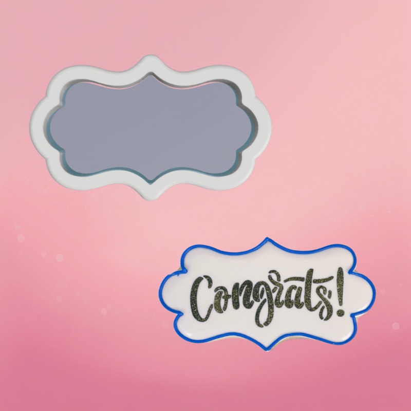 Skinny Bristol Plaque Cookie Cutter