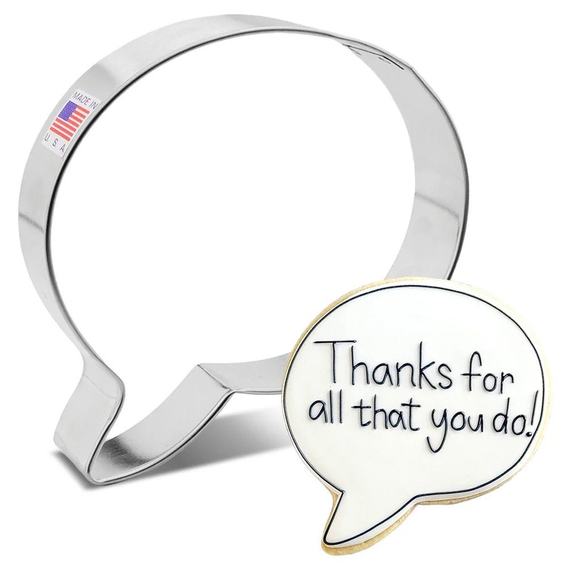 Speech Bubble Cookie Cutter 4.5"