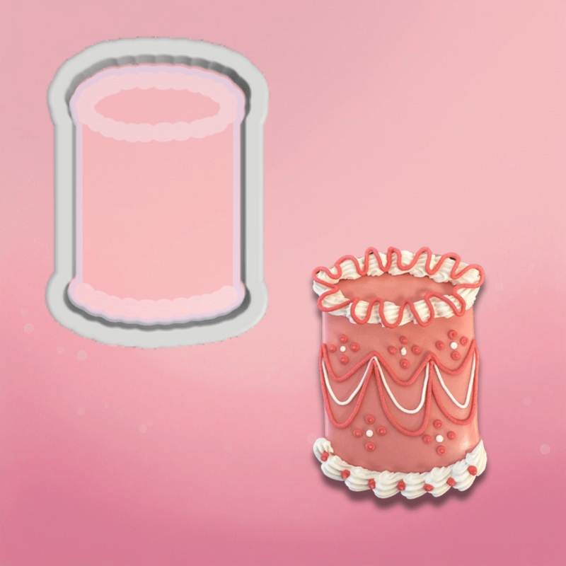 Tall Vintage Round Cake Cookie Cutter