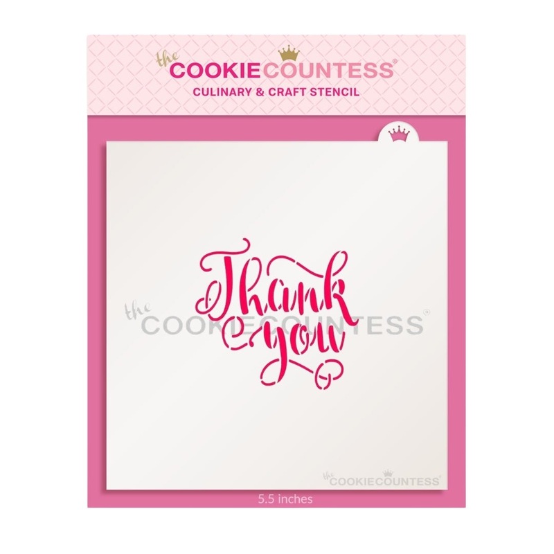 Thank You Lettering Stencil