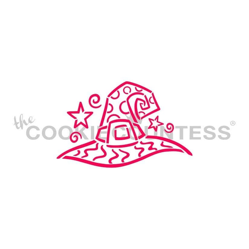 Witch's Hat Stencil - Drawn by Krista