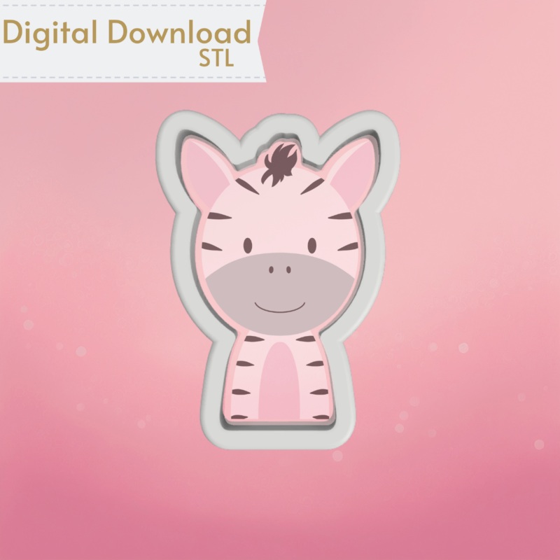 Zebra Cookie Cutter STL