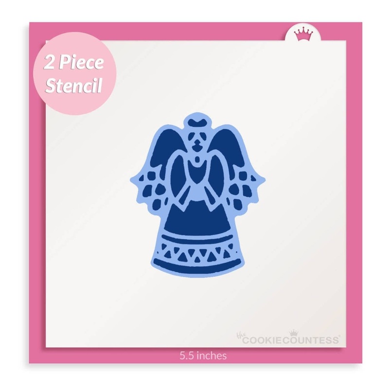 2 Piece Angel Stencil