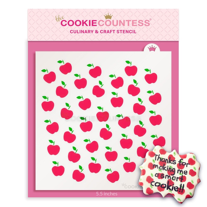 2 Piece Apples Stencil