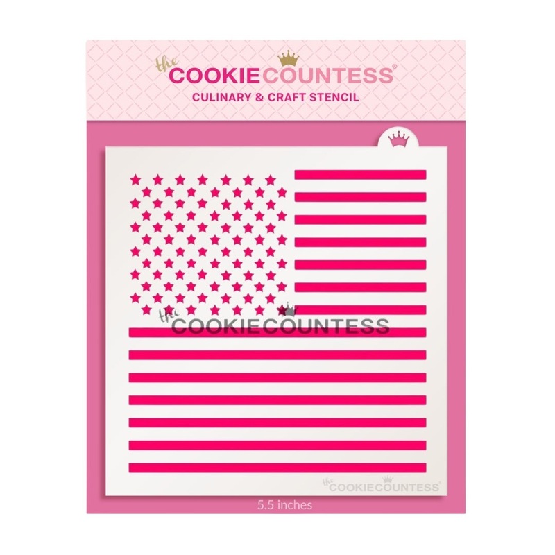 2 Piece Flag Stencil