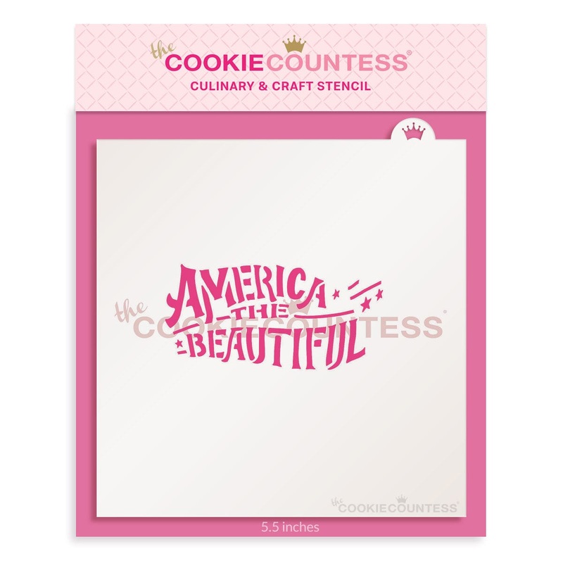America the Beautiful Stencil