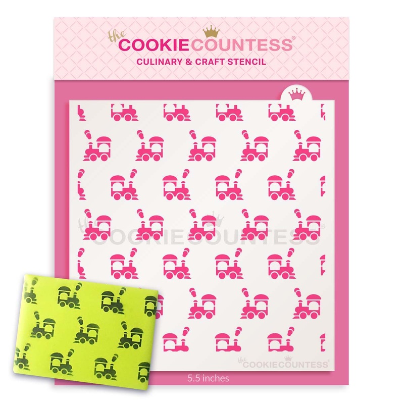 Choo Choo Trains Pattern Stencil