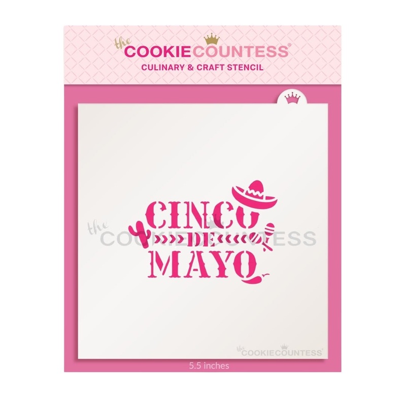 Cinco de Mayo with Icons Stencil