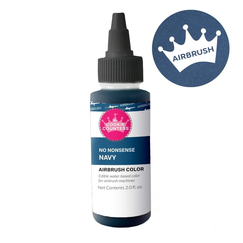 Cookie Countess - No Nonsense Navy edible airbrush color 2oz