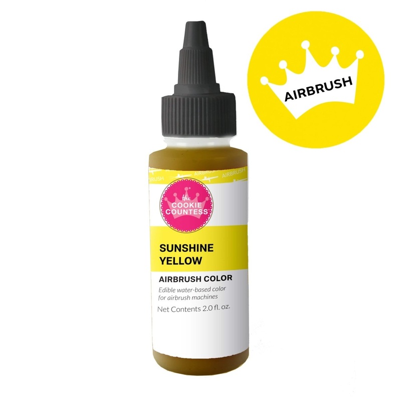 Cookie Countess - Sunshine Yellow edible airbrush color 2oz