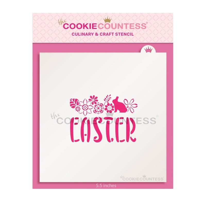 Easter Floral Top Stencil