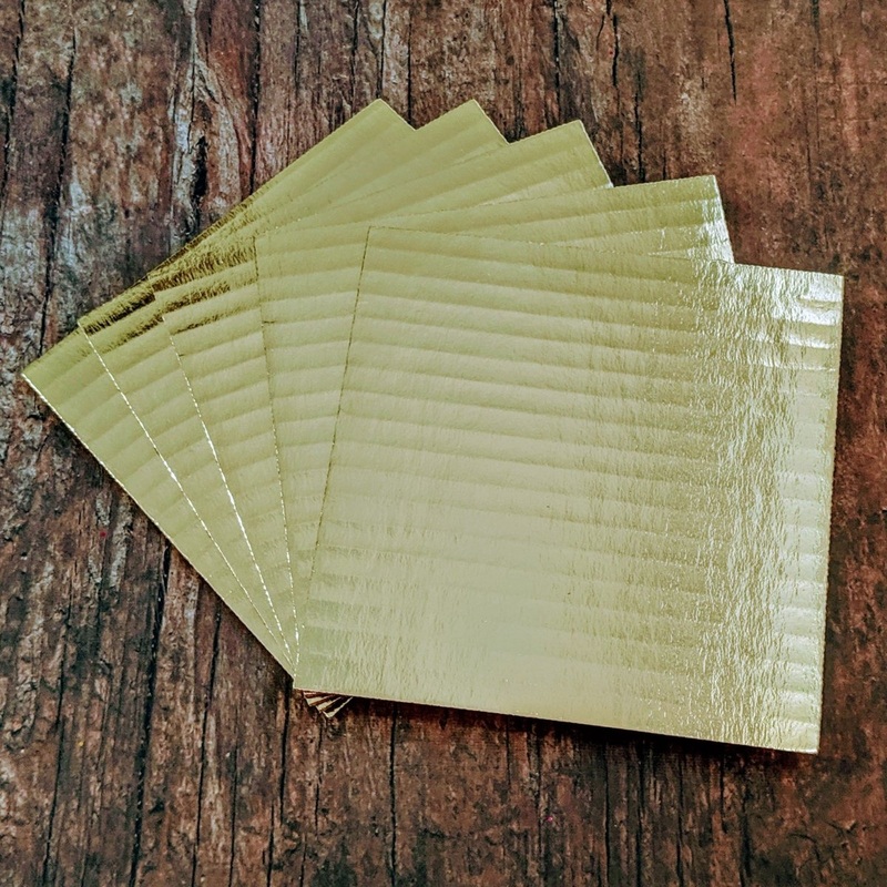 Five Extra Gold Boards (6" x 6") for the PYO House