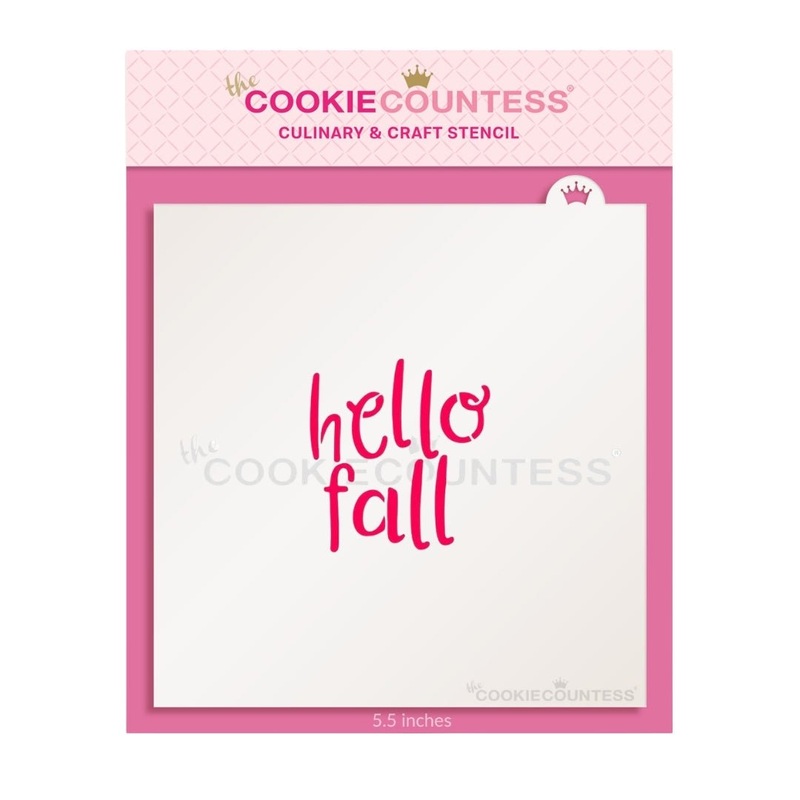 Hello Fall Stencil