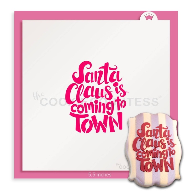 Santa Claus is Coming to Town Stencil - Drawn by Krista