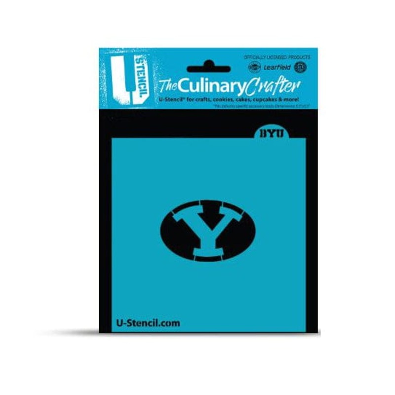 College Stencil - Brigham Young University - BYU Y
