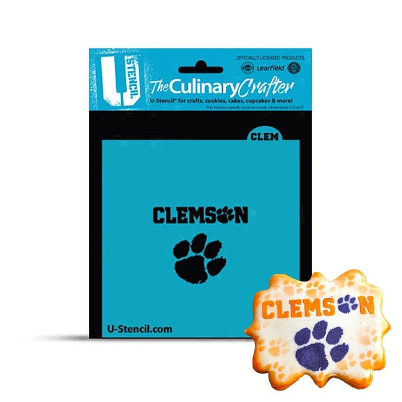 College Stencil - Clemson & Paw