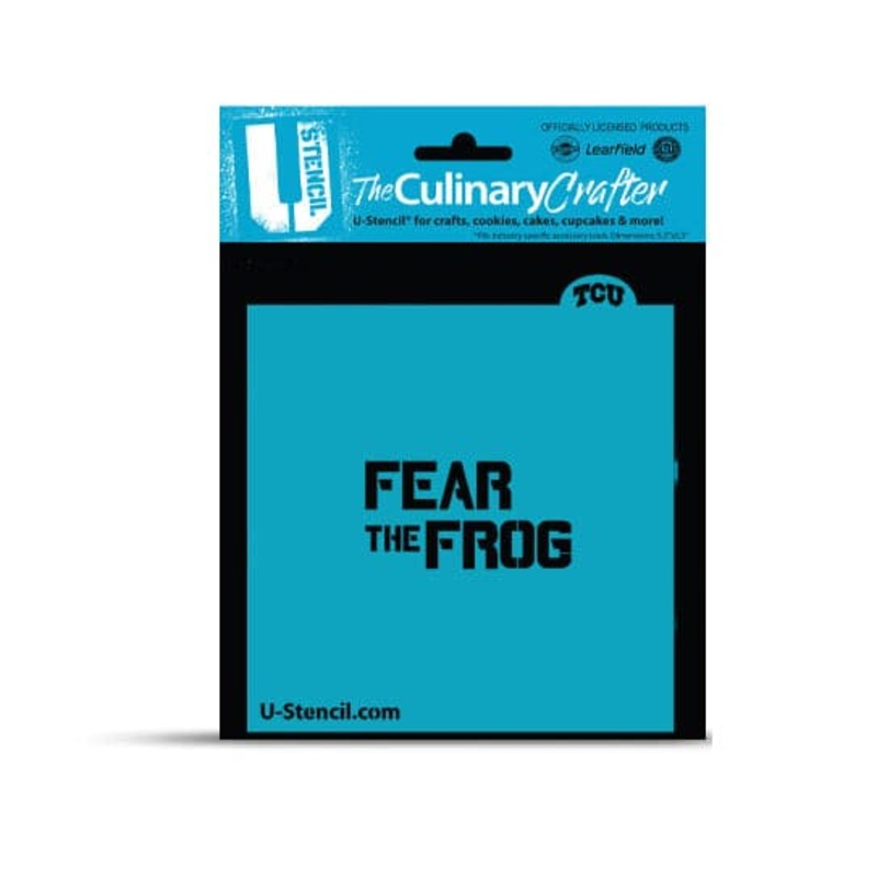 College Stencil - Texas Christian University TCU - Fear the Frog