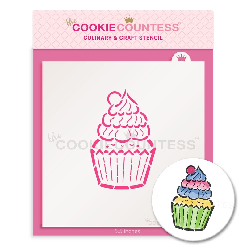Cutie Cupcake PYO Stencil