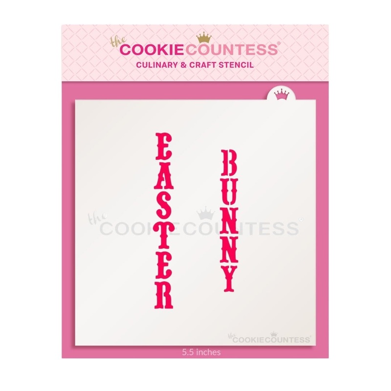 Easter & Bunny Vertical Stencil