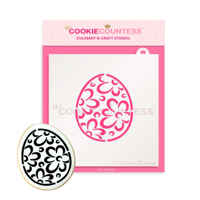 Easter Egg Flowers PYO Stencil - Drawn by Krista