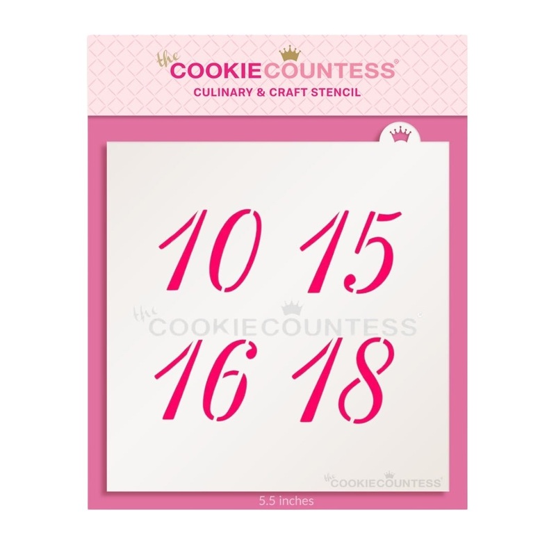 Milestone Numbers Stencil Set