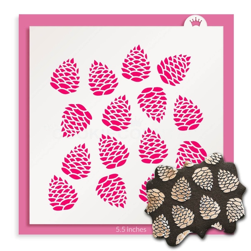 Pine Cones Stencil