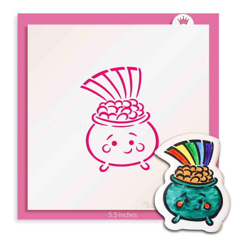 Pot of Gold PYO Stencil - Drawn by Krista
