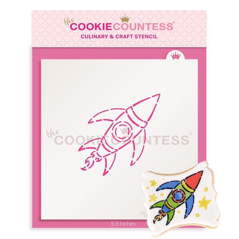 Rocket Ship PYO Stencil